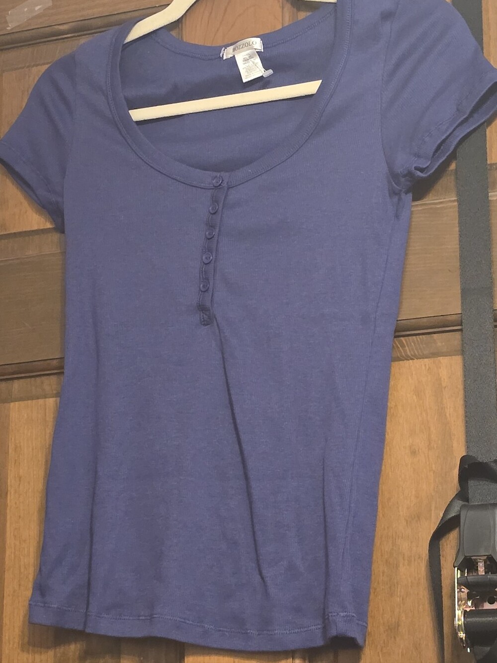Aeropostale Royal Blue Short Sleeve Henley Tee
